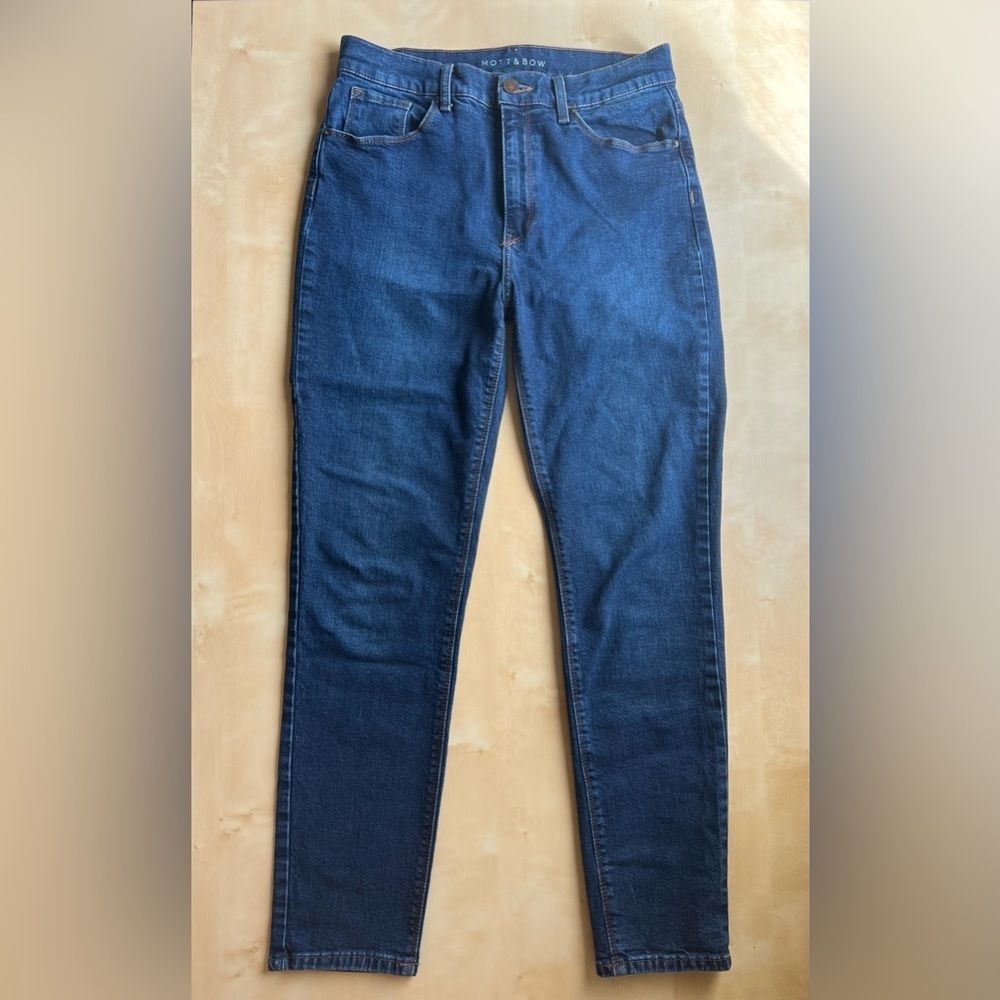 Mott & Bow High Rise Ridge Mom Jeans in Old Rose Indigo size 29 - Picture 3 of 11